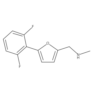 1-(5-(2,6-Difluorophenyl)furan-2-yl)-N-methylmethanamine Structure
