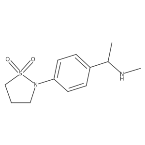 2-{4-[1-(Methylamino)ethyl]phenyl}-1,2-thiazolidine-1,1-dione Structure
