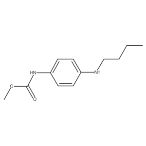 Carbamic acid, N-[4-(butylamino)phenyl]-, methyl ester Structure
