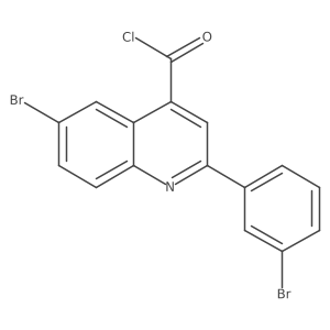 6-Bromo-2-(3-bromophenyl)quinoline-4-carbonyl chloride Structure