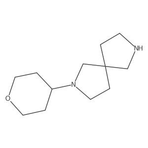 2-(Oxan-4-yl)-2,7-diazaspiro[4.4]nonane结构式