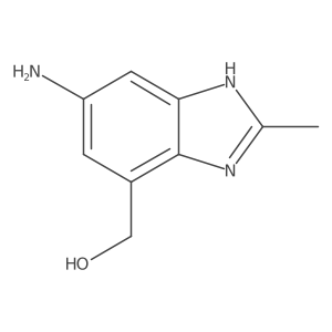 (6-Amino-2-methyl-1H-benzo[d]imidazol-4-yl)methanol结构式