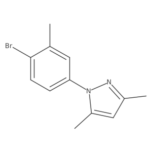 1-(4-Bromo-3-methylphenyl)-3,5-dimethyl-1H-pyrazole Structure