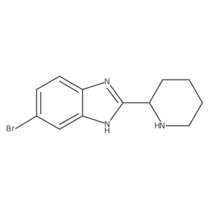 5-Bromo-2-(piperidin-2-yl)-1H-benzo[d]imidazole Structure