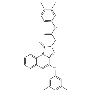 2-(4-(3,5-dimethylphenoxy)-1-oxo-[1,2,4]triazolo[4,3-a]quinoxalin-2(1H)-yl)-N-(3-fluoro-4-methylphenyl)acetamide Structure