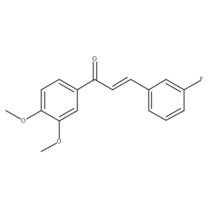 (2E)-1-(3,4-Dimethoxyphenyl)-3-(3-fluorophenyl)prop-2-en-1-one Structure