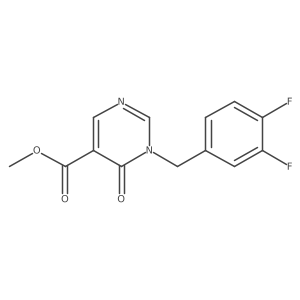 Methyl 1-(3,4-difluorobenzyl)-6-oxo-1,6-dihydropyrimidine-5-carboxylate Structure