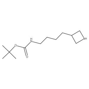 tert-butyl N-[4-(azetidin-3-yl)butyl]carbamate结构式