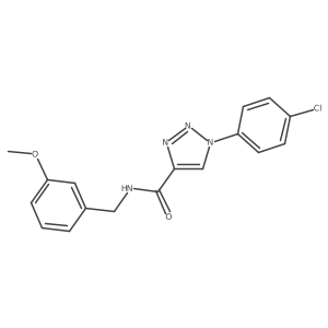 1-(4-chlorophenyl)-N-(3-methoxybenzyl)-1H-1,2,3-triazole-4-carboxamide Structure