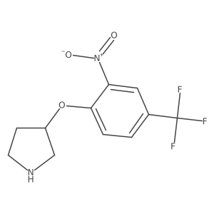 3-[2-Nitro-4-(trifluoromethyl)phenoxy]pyrrolidine Structure