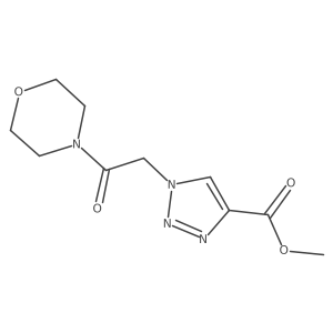 methyl 1-[2-(morpholin-4-yl)-2-oxoethyl]-1H-1,2,3-triazole-4-carboxylate Structure