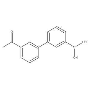 B-(3'-Acetyl[1,1'-biphenyl]-3-yl)boronic acid结构式