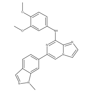 N-(3,4-dimethoxyphenyl)-6-(1-methylindazol-6-yl)imidazo[1,2-a]pyrazin-8-amine Structure