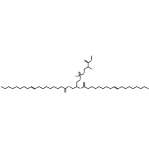 [(2R)-3-[[(2S)-2-amino-3-methoxy-3-oxopropoxy]-hydroxyphosphoryl]oxy-2-[(Z)-octadec-9-enoyl]oxypropyl] (Z)-octadec-9-enoate结构式