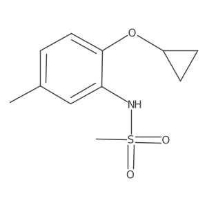 N-(2-Cyclopropoxy-5-methylphenyl)methanesulfonamide结构式