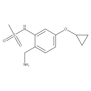 N-(2-(Aminomethyl)-5-cyclopropoxyphenyl)methanesulfonamide Structure