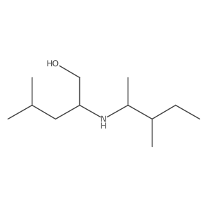 4-Methyl-2-[(3-methylpentan-2-yl)amino]pentan-1-ol结构式