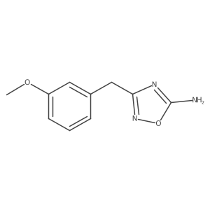 3-(3-Methoxybenzyl)-1,2,4-oxadiazol-5-amine结构式