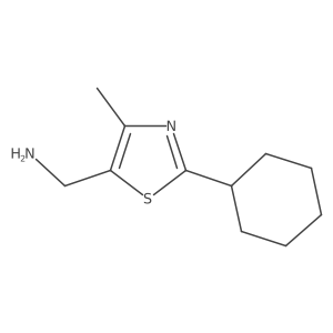 (2-Cyclohexyl-4-methylthiazol-5-yl)methanamine Structure