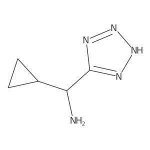cyclopropyl(1H-1,2,3,4-tetrazol-5-yl)methanamine Structure
