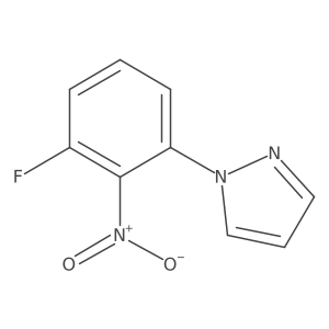 1-(3-Fluoro-2-nitrophenyl)-1H-pyrazole Structure