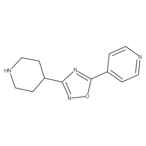3-(Piperidin-4-yl)-5-(pyridin-4-yl)-1,2,4-oxadiazole Structure