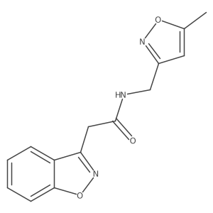 2-(benzo[d]isoxazol-3-yl)-N-((5-methylisoxazol-3-yl)methyl)acetamide Structure