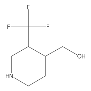 [3-(trifluoromethyl)-4-piperidyl]methanol结构式