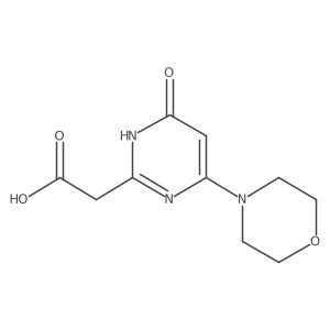 2-(4-Morpholino-6-oxo-1,6-dihydropyrimidin-2-yl)acetic acid结构式