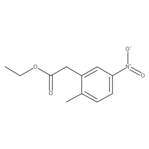 Ethyl 2-(2-methyl-5-nitrophenyl)acetate结构式