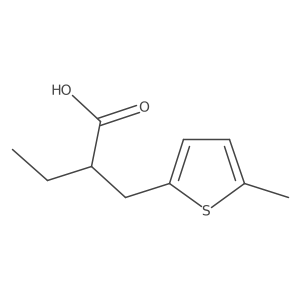 2-((5-Methylthiophen-2-yl)methyl)butanoic acid Structure