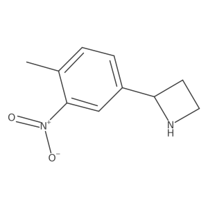 2-(4-Methyl-3-nitrophenyl)azetidine Structure