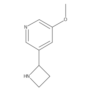 3-(Azetidin-2-yl)-5-methoxypyridine结构式