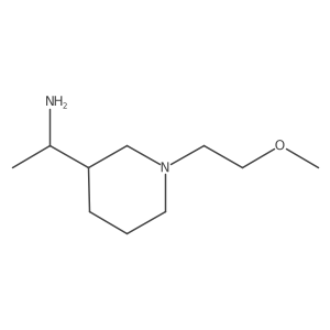 1-[1-(2-Methoxyethyl)piperidin-3-yl]ethan-1-amine结构式