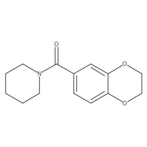(2,3-Dihydro-1,4-benzodioxin-6-yl)-1-piperidinylmethanone-13C Structure