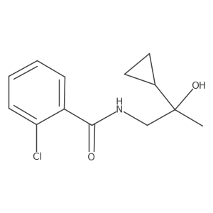 2-chloro-N-(2-cyclopropyl-2-hydroxypropyl)benzamide Structure