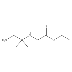 Ethyl 2-(1-amino-2-methylpropan-2-ylamino)acetate Structure