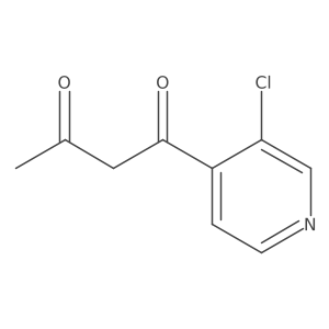 1-(3-Chloropyridin-4-yl)butane-1,3-dione结构式