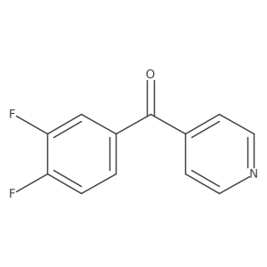 4-(3,4-Difluorobenzoyl)pyridine Structure