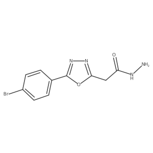 2-[5-(4-Bromophenyl)-1,3,4-oxadiazol-2-yl]acetohydrazide结构式