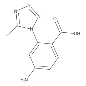 4-amino-2-(5-methyl-1H-1,2,3,4-tetrazol-1-yl)benzoic acid Structure