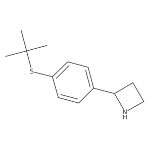 Azetidine, 2-[4-[(1,1-dimethylethyl)thio]phenyl]- Structure