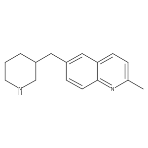 2-Methyl-6-[(piperidin-3-yl)methyl]quinoline Structure