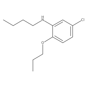 Benzenamine, N-butyl-5-chloro-2-propoxy- Structure