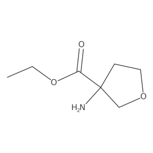 Ethyl 3-aminotetrahydrofuran-3-carboxylate结构式