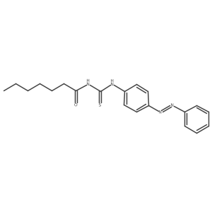 N-{[4-(Phenyldiazenyl)phenyl]carbamothioyl}heptanamide Structure