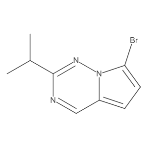 7-Bromo-2-(propan-2-yl)pyrrolo[2,1-f][1,2,4]triazine Structure