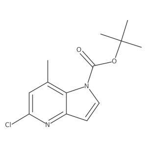 tert-butyl 5-chloro-7-methyl-1H-pyrrolo[3,2-b]pyridine-1-carboxylate Structure