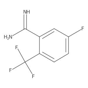 5-Fluoro-2-(trifluoromethyl)benzenecarboximidamide结构式