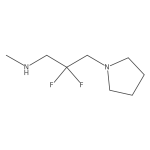 [2,2-Difluoro-3-(pyrrolidin-1-yl)propyl](methyl)amine Structure